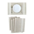 thumbnail image 3 of Uxcell Heat Resistant White Strip Table Woven Placemats 6Pack, 3 of 7