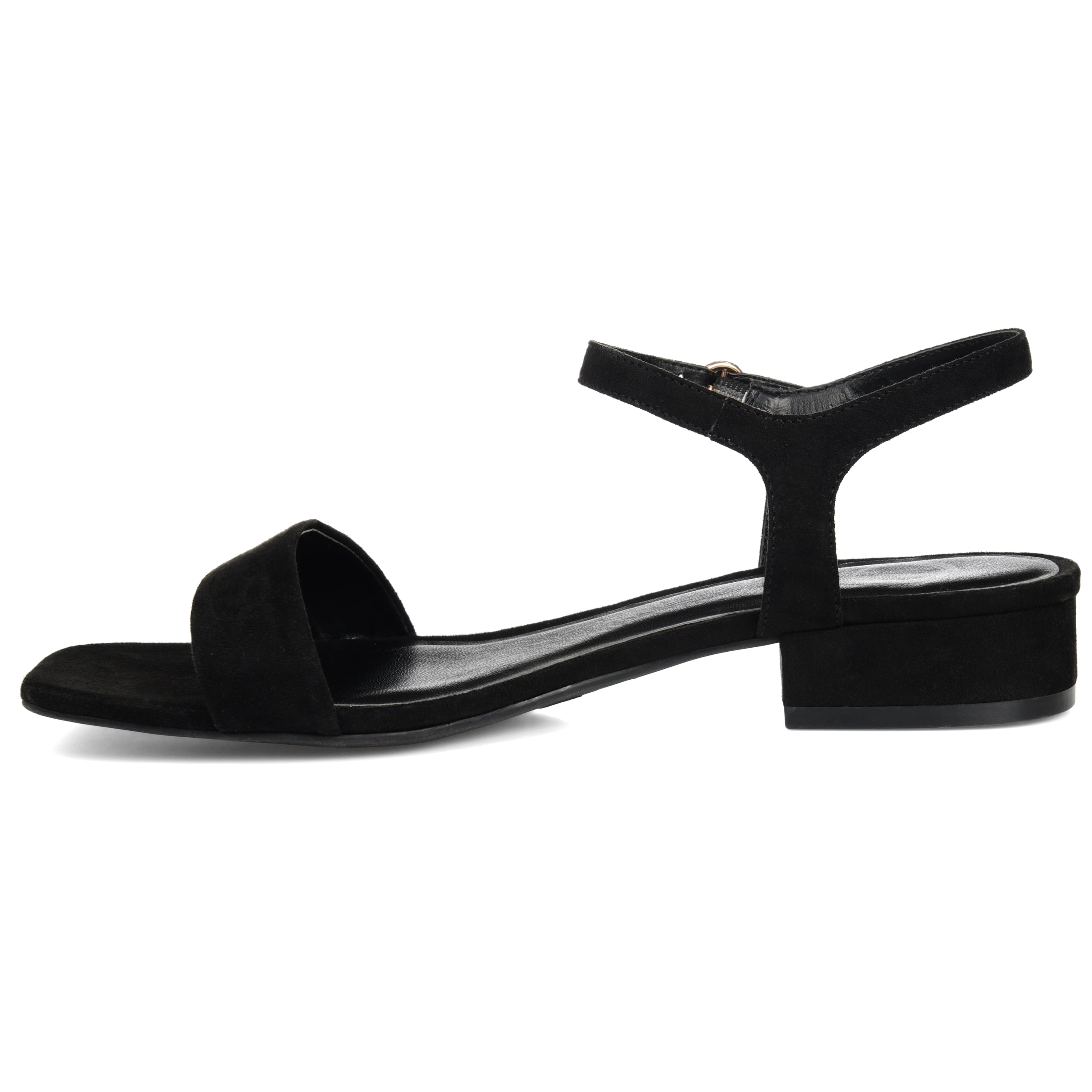 Journee Womens Beyla Open Square Toe Flat Sandals