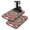 White-536, variant on 2 Pack Geometric Mandala Coffee Bar Mat - Folk Style Pattern, 4-Layer Non-Slip & Durable Counter Mat