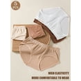 thumbnail image 3 of 5-piece solid color underwear, antibacterial, new autumn and winter style, comfortable and seamless briefs, 3 of 5