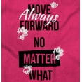 thumbnail image 2 of Move Always Forward Inspiring Words Womens Fitted Plus Size Graphic Tee Brisco Brands 3X, 2 of 5