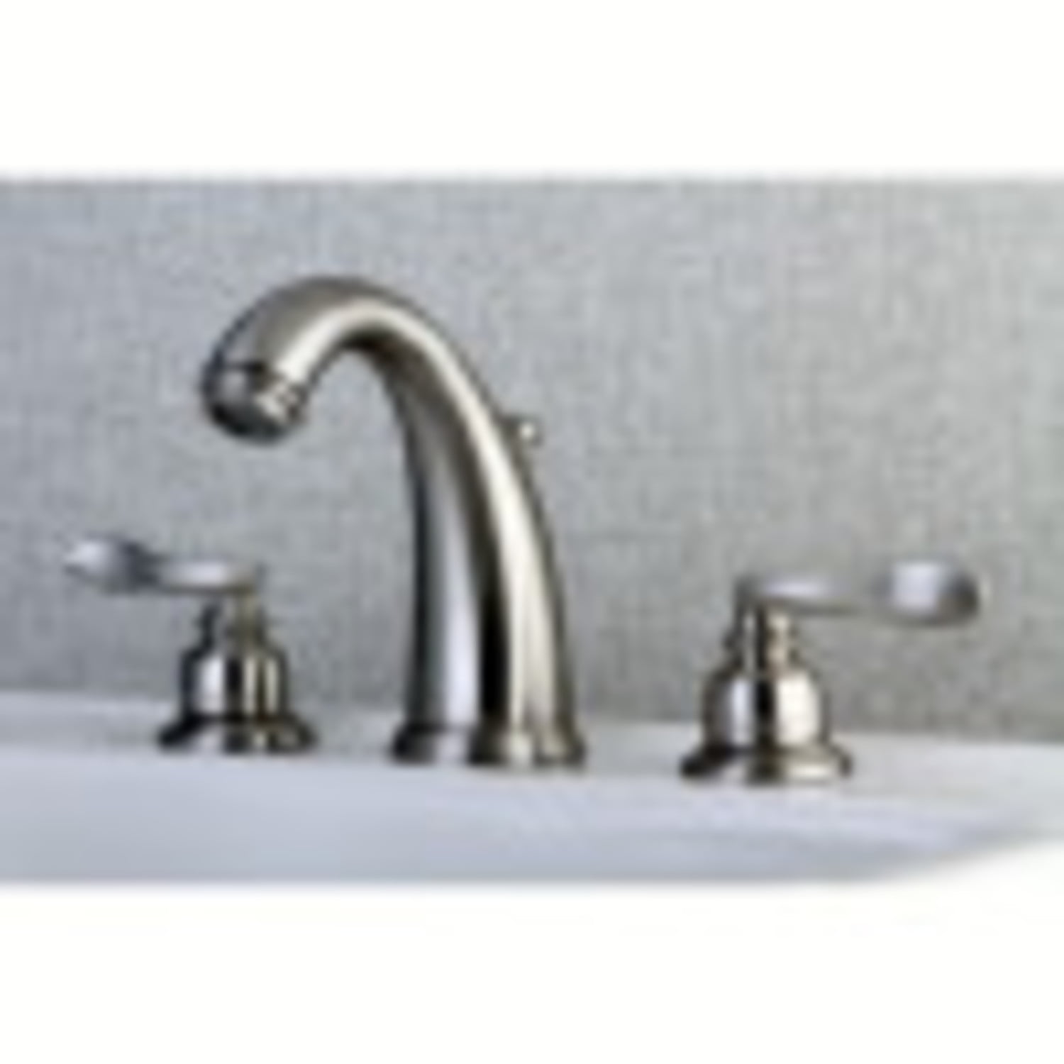 Kingston Brass KB8988NFL 8 in. Widespread Bathroom Faucet, Brushed Nickel