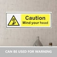 thumbnail image 6 of HOMOBABE Warning Car Stickers 3Pcs Yellow PVC Self Adhesive Safety Signs, 6 of 8