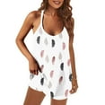 thumbnail image 2 of Womens Summer Sleeveless Mini Dress V Neck Spaghetti Strap Sundress Athletic Short Dress with Pockets, 2 of 4