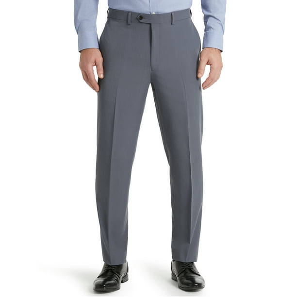 Chaps Flat Front Men's Solid Classic Fit Tailored Suit Separate Pant