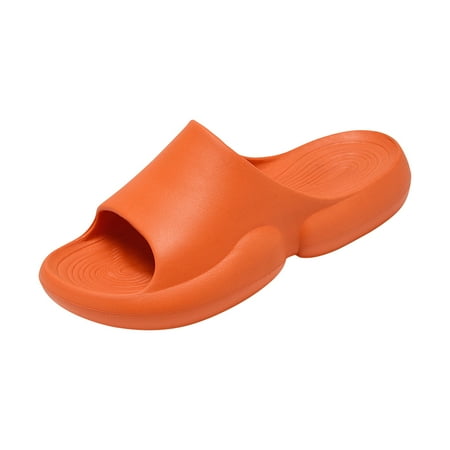 

Tagold Summer Couple Women Men Slippers Fashion Casual Thick Bottomed Bathroom Bath Shoes Orange 38