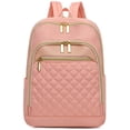 thumbnail image 3 of PRIYAL Backpack for Women Leather Small Backpack Purse for Ladies Cute Pom Bookbag Travel Shoulder Bag, 3 of 6
