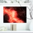 thumbnail image 1 of Nébuleuse Rouge dans le Cosmos - Impression sur Toile Abstraite, 1 of 3