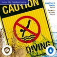 thumbnail image 5 of Caution No Diving Pool Sign,, 5 of 8