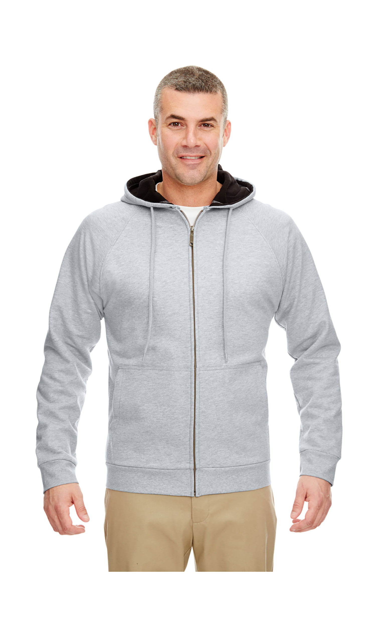 UltraClub Men's Rugged Wear Thermal-Lined Hooded Fleece, Style 8463 ...