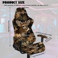 thumbnail image 6 of Pzuqiu Hunting Camo Deer 4 Piece Gaming Chair Cover Non-Slip Seat Cushion Protectors Slipcover with Armrest Protectors Comfortable Gaming Chair Covers Set, 6 of 7