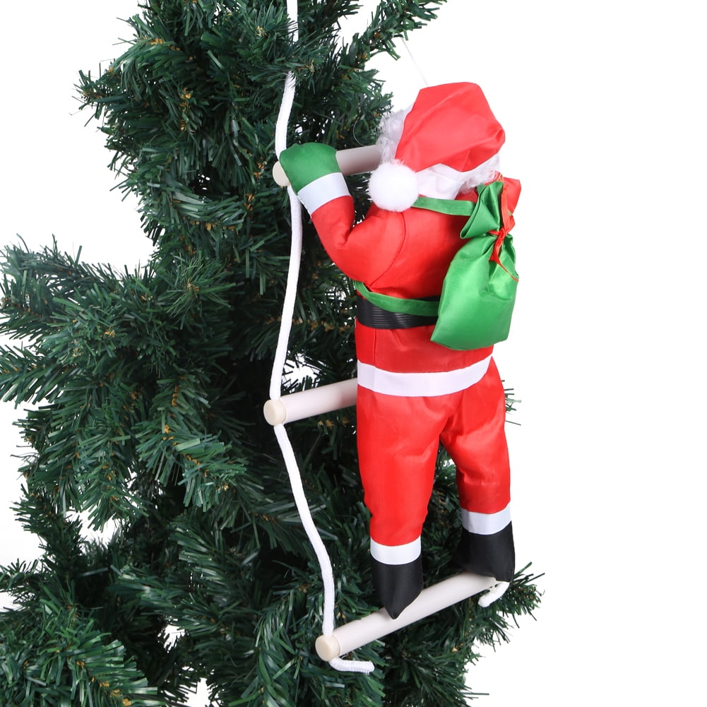 HERCHR Climbing Santa Claus Toy Christmas Tree Indoor/Outdoor Hanging