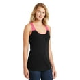 thumbnail image 4 of District Juniors Varsity Tank-XS (Black/ Watermelon), 4 of 6