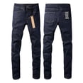 thumbnail image 2 of 2025 Ksubis Jeans brand Jeans  Men's Jeans Casual Comfort Holes Fashionable Straight Skinny Slim Fit Jeans, Ripped Stretch Jeans Denim Pants Menswear 3011 28-40, 2 of 8