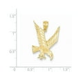 thumbnail image 2 of 14k Yellow Gold Sparkle-Cut Eagle Pendant - 1.5 Grams - Measures 28x19.5mm Wide, 2 of 3