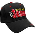 thumbnail image 2 of Walk with Jesus "I Love Jesus" Adjustable Baseball Cap (Black), 2 of 3