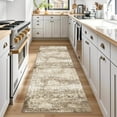thumbnail image 4 of BERTHMEER 2'x6' Runner Rug Abstract Oriental Hallway Entryway Kitchen Living Room Bedroom Runner Rug,Non-Slip Machine Washable Area Rug,Brown, 4 of 6
