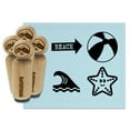 thumbnail image 1 of Beach Ocean Arrow Ball Starfish Tropical Rubber Stamp Set for Scrapbooking Crafting Stamping - Large 1-1/4 Inch, 1 of 7
