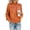Orange, variant on Bat Sleeve Women Casual Loose Knit Sweater Winter Lady Pullover