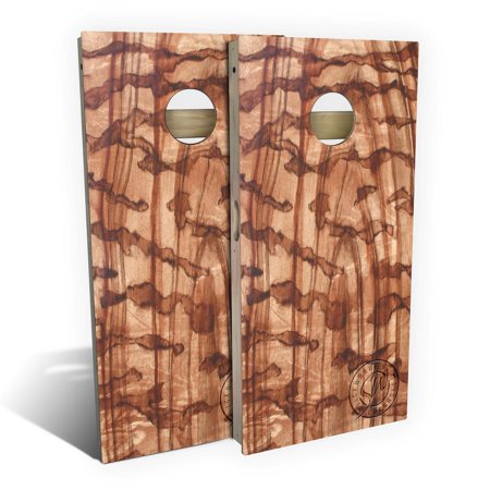 Skip's Garage Snakewood Solid Wood Cornhole Board Set