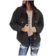 thumbnail image 2 of Chaqueta sólida de otoño e invierno para mujer, prendas de vestir sueltas de manga larga, cárdigan, abrigo, Tops Fridja po3180, 2 of 5