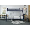 Mainstays Premium Twin over Full Metal Bunk Bed, Pink