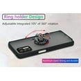 thumbnail image 6 of is Specially Designed for Motorola Moto G Stylus 2021 Anti-Fingerprint, Built-in 360° Rotating Ring Bracket Solid and Durable Magnetic car Phone case, Suitable for 6.8inches Male-Black, 6 of 12