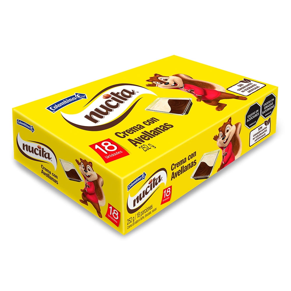 Nucita Bicolor Hazelnut Cream 18 Count 8.9oz, allergens contained