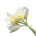 thumbnail image 4 of Flor de orquídea artificial banquete de boda falso orquídea mesa centro de mesa flor de tela de seda, blanco 4 Piezas Noticed HA6707-01B, 4 of 6