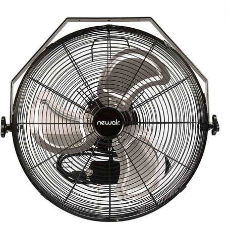 

WindPro18W Wall Mounted 18 Inch High-Velocity Industrial Shop Fan with 3 Speed Settings 3000 CFM