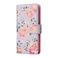 thumbnail image 2 of Compatible avec iPhone 8/7 Étui Rétro Fleur Dorée Cuir PU Portefeuille Blocage RFID, 2 of 5