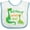 White and Blue, variant on Inktastic My Nanny Loves Me Grandson Dinosaur Boys Baby Bib
