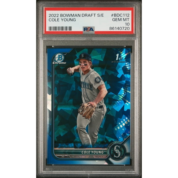 2022 Bowman #BDC-112 Cole Young Bowman Draft PSA 10