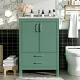 thumbnail image 2 of Miekor Furniture 24" Bathroom Vanity with Ceramic Sink Combo, Modern Freestanding Storae Cabinet with Silver Handles, Soft Closing Doors 26443, 2 of 12