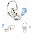 thumbnail image 1 of SURJDE D Ring Picture Hangers with Screws-100 Pack-Bulk D Rings-Pro Quality d-Rings-, 1 of 6