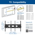 thumbnail image 6 of RTVR Portable TV Tripod Stand for 23-75 inch Flat Screens, Black TV Mount Stand for Outdoor Outside, 31.5 x 74.9 x 31.5", 6 of 8