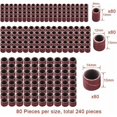 thumbnail image 3 of Tambor de lijado de 252 piezas con caja gratis, que incluye 240 bandas de lijado y 12 mandriles de tambor para herramientas rotativas Dremel, 3 of 5