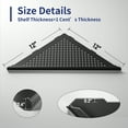 thumbnail image 2 of Bernkot Corner Shower Shelves 12" Matte Black Recessed Shelf for Bathroom, 304 Stainless Steel Grout in Shelf for Tiled Wall 2 Pack, 2 of 6