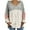 White, variant on Fesfesfes Women Sweaters Casual Loose Solid Color V-Neck Pullover Tops Long Sleeve Sweater Tops Blouse Tops on