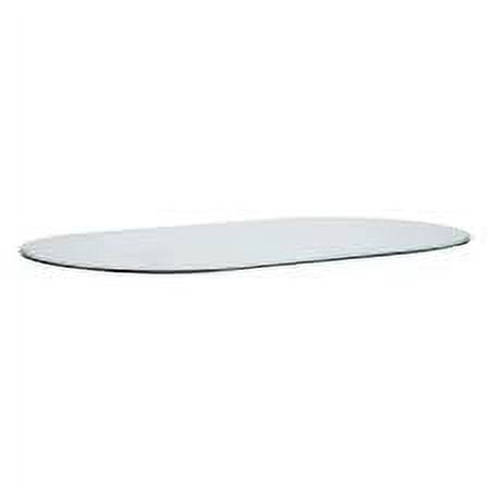 28" X 54" Racetrack Oval Glass Top By Spancraft Glass