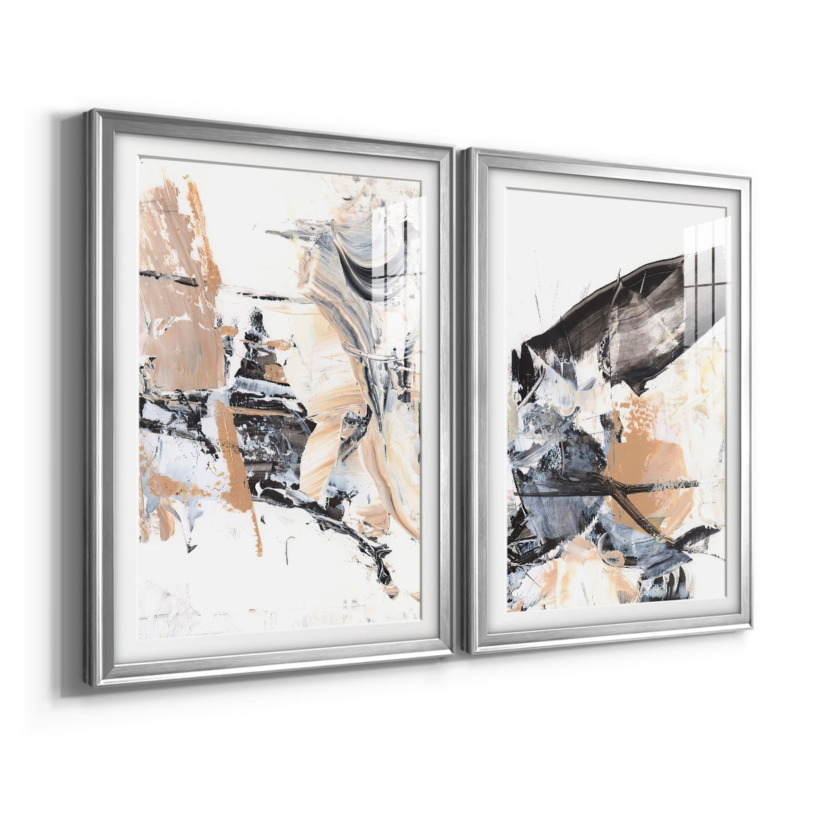 Wexford Home Ruckus III Premium Framed Print, 22.5" x 30.5" - Ready to Hang, Silver (Set of 2)