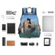 thumbnail image 4 of Balery Two Brave Cats Are Floating On The Sea Iceberg Mochila Ligera para Hombres y Mujeres – Resistente y Impermeable, Ideal para la Escuela, el Trabajo, los Viajes y el Uso Diario, 4 of 7