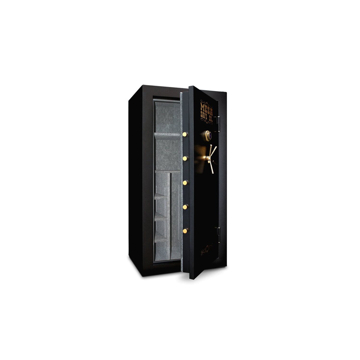 Homestock Old World Opulence Group 2 Combination Lock Gun Safe, All Steel Construction With 32 Gun Capacity, Fire And Impact Proof For Ultimate Security, 24" X 36" X 71"
