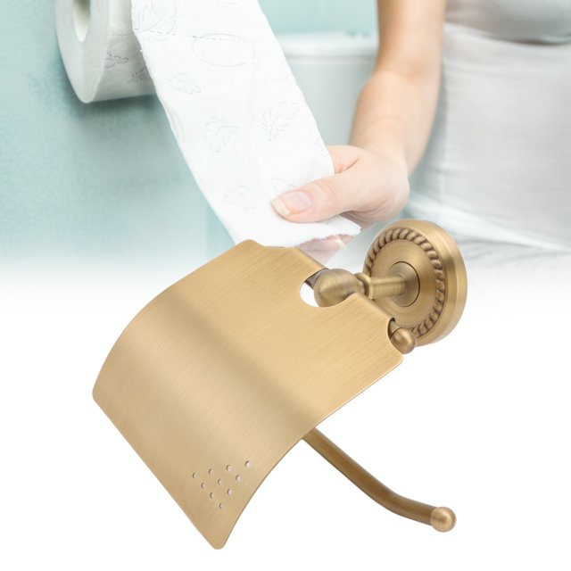 Soporte Para Papel Higiénico ANGGREK Colgador Montado En La pared cobre acero inoxidable