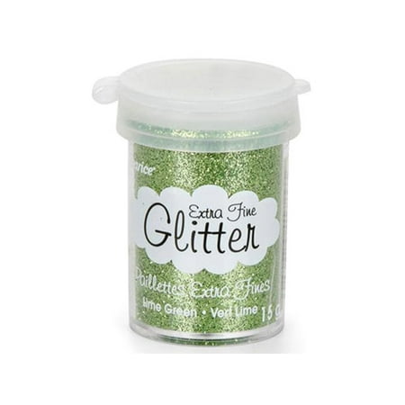 15g darice lime glitter extra fine