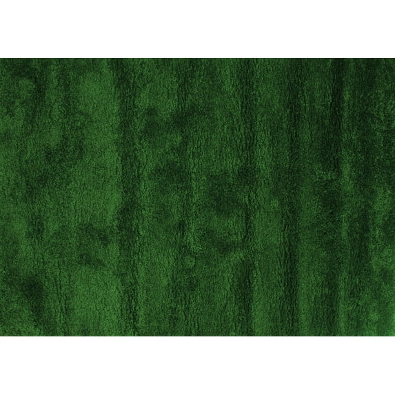 Ahgly Company Indoor Rectangle Abstract Green Contemporary Area Rugs, 2' x 5'
