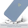 thumbnail image 6 of for iPhone 14 Pro Max Case Cute Slim Shockproof Phone Case with Wireless Charging Support and Protection, Blue Grey, 6 of 15