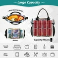 thumbnail image 4 of Ckdifva Hourglass Forest Cooler Bag Cooler Cooling Tote Lunch Bag Lunch Box Front Pocket with Shoulder Strap, 4 of 6