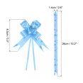 thumbnail image 2 of Unique Bargains 3.3inch Pull Bows Gift Wrapping Pull Bow Heart Pattern Baskets Present Bows Ribbon Light Blue 100 Pcs, 2 of 6