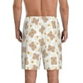 thumbnail image 3 of Kdxio Kawaii Bear Print Mens Sleep Shorts Bottoms Soft Comfy Pajama Wear Pants with Drawstring Pockets, 3 of 7